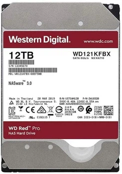 Жорсткий диск Western Digital Red Pro NAS 12TB 7200rpm 256MB WD121KFBX 3.5 SATAIII