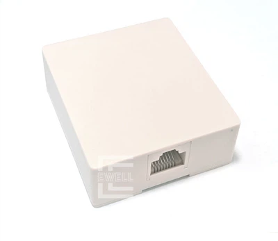 Розетка компьютерная Ewell, UTP 8P8C внешняя (EW074)