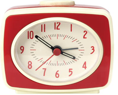 Настільний годинник-будильник Kikkerland AC14-RD-EU Червоний (0612615084070)
