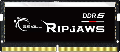 Оперативна пам'ять G.Skill SODIMM DDR5-4800 16384MB PC5-38400 Ripjaws Black (F5-4800S4039A16GX1-RS)