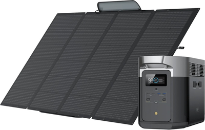 Зарядна станція EcoFlow DELTA Max + солнечная панель 400 Вт / 2000 Вт / 2016 Вт⋅год / LiFePO4 (4250494928083)