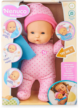 Lalka bobas Nenuco Baby Talks Sleep Time 25 cm (8410779088000)