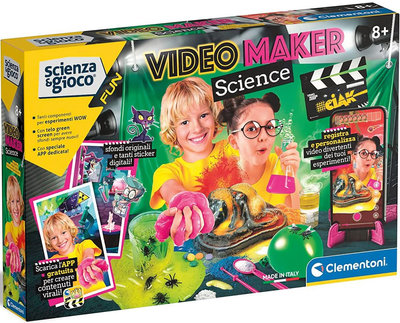Zestaw do tworzenia szlamów Clementoni Video Maker Science (8005125192953)