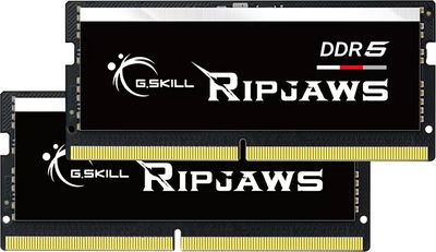 Оперативная память G.Skill SODIMM DDR5-4800 32768MB PC5-38400 (Kit of 2x16384MB) Ripjaws Black (F5-4800S4039A16GX2-RS)