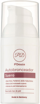 Сироватка-автозасмага для обличчя P'Douce з гіалуроновою кислотою 30 мл (4270003206679)