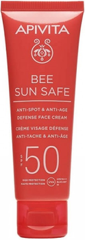 Krem przeciwsłoneczny do twarzy Apivita Bee Sun Safe Anti-Spot & Anti-Age Defense SPF 50 50 ml (5201279100575)
