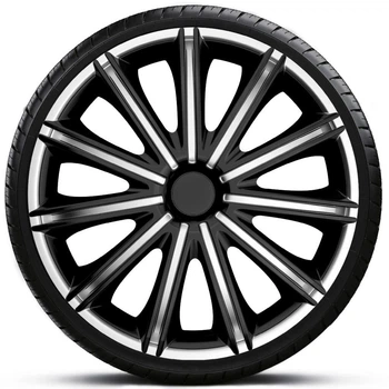 Колпаки для дисков Argo R15 NERO Silver&Black (серебристо-черные)