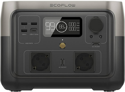 Зарядная станция EcoFlow RIVER 2 Max / 500 Вт / 512 Вт⋅ч / LiFePO4 (ZMR610-B-EU)
