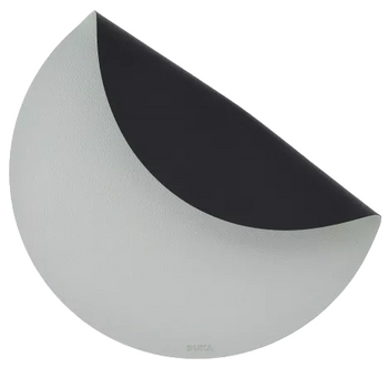 Серветка-підкладка на стіл Duka Baldur кругла 38 см сіро-чорна (5901912153714)