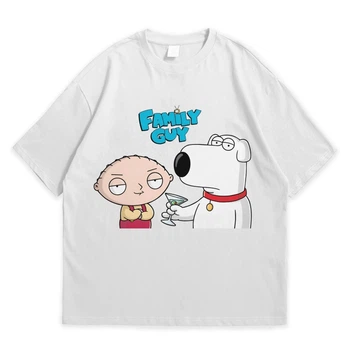 Футболка с принтом Гриффины Family Guy Brian and Stewart 3XL Белый Ф Мульт010-Б 3XL