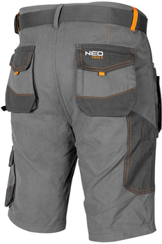 Шорти робочі NEO Tools Cotton Slim 81-331 XS Сірі (5907558453201)