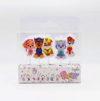 Свечи для торта Petit Candles, фигурные "Щенячий патруль", набор из 5 шт.
