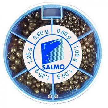 Грузило розрізне (набір) Salmo ДРОБИНКА KP 50г (2х0,6/2х1/2х1,25г),1007-KP50