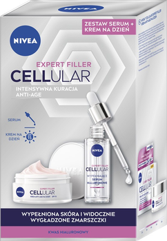 Набір для догляду за обличчям Nivea Duopack Cellular Expert Filler Денний крем 50 мл + Сироватка 30 мл (5900017095196)
