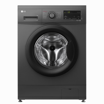 Стиральная машина LG Фронтальная, инвертор, A+++, 44см, дисплей, 7кг, 1200, пар, Черный