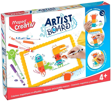 Магнитная доска для рисования Maped Creativ Artist Board с аксессуарами (3154149071005)