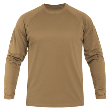 Футболка з довгим рукавом швидковисихаюча TACTICAL LONG SLEEVE SHIRT QUICKDRY XL DARK COYOTE