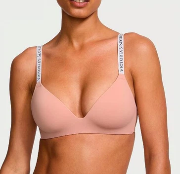 Бюстгальтер Victoria's Secret LIGHTLY LINED WIRELESS BRA MISTY ROSE Пудра 34C (75C) бесшовный