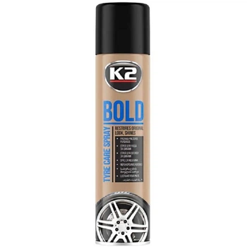 Средство ухода за шинами (аэрозоль) K2 BOLD SPRAY, 600мл K1561