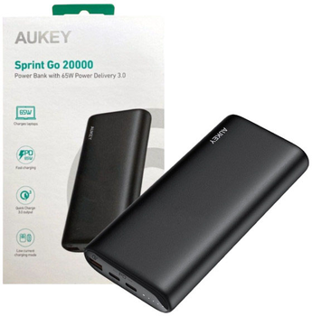 Powerbank Aukey PB-Y37 20000 mAh USB-C Black (0608119203789)