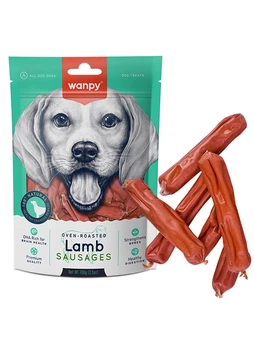 Ласощі Wanpy Lamb Sausages для собак Сосиски з ягням 100 г