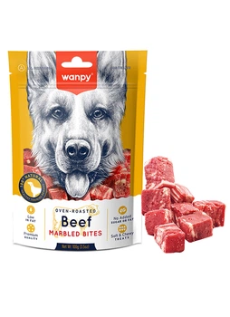 Ласощі Wanpy Beef Marbled Bites для собак М'ясні кубики з яловичини 100 г