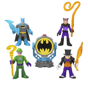 Zestaw figurek Imaginext DC Super Friends Bat-Tech Bat-Signal 4 szt (0194735038077)