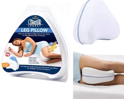 Подушка ортопедическая для ног и коленей Contour Legacy Leg Pillow 1999 Белая