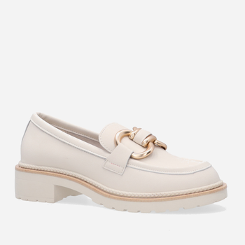 Loafersy damskie skórzane