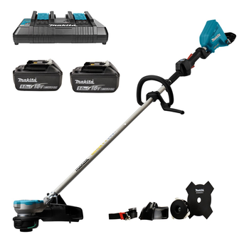 Триммер аккумуляторный Makita DUR368LZ BEO1 (350 мм, 3500-6500 мин-1, 2.4 мм, 550 Вт, BL, LXT)