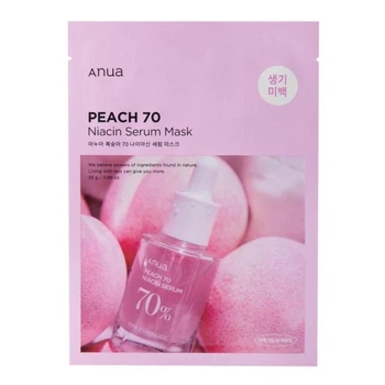 Освітлююча маска з персиком і ніацинамідом Anua Peach 70 Niacin Serum Mask 25 мл