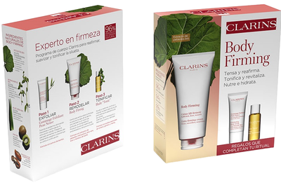 Набір косметики по догляду Clarins Body Firming Крем для тіла 200 мл + Скраб для тіла 30 + Олія для тіла 10 мл (3666057305030)