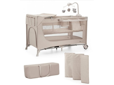 Ліжко-манеж з пеленатором Joy 2, Kinderkraft (beige ), 00-00305258