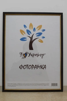 Фоторамка 30Х45, коричневий із золотою вставкою, 1511-B84, СКЛО + ДВП