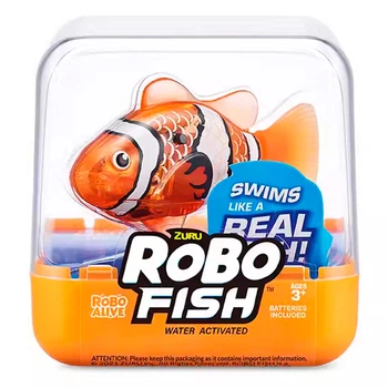 Интерактивная игрушка ZURU Robo Fish Series 2 активируемая водой и меняющая цвет Оранжевый (1014-138-02)
