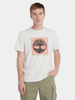 T-shirt męski bawełniany Timberland TB0A5UDB XXL Biały (194903976804)