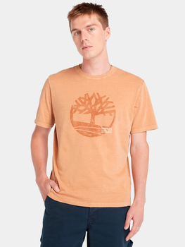 T-shirt męski bawełniany Timberland TB0A5UEK M Beżowy (194903977276)