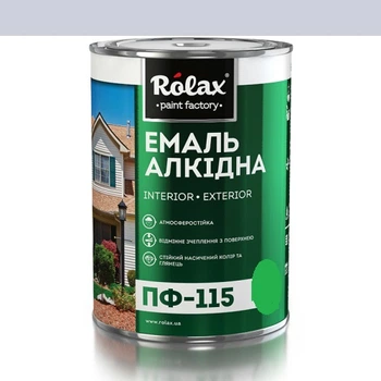 Эмаль алкидная ПФ-115 Rolax серебряная 0,25 кг (503)