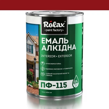 Эмаль алкидная ПФ-115 Rolax вишня 0,9 кг (525)