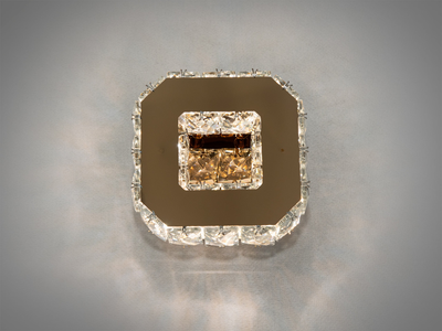 Хрустальный LED светильник Diasha в спальню, цвет золото, 6W 9603G-LS