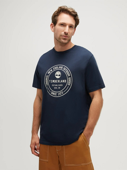 T-shirt męski bawełniany Timberland TB0A6GF5 XL Granatowy (196247862003)