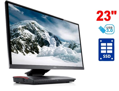 Моноблок Б-класс Fujitsu Esprimo X913 / 23" (1920x1080) IPS / AMD G-T44R (1 ядро по 1.2 GHz) / 4 GB DDR3 / 16 GB SSD / AMD Radeon HD Graphics 6250 б/у