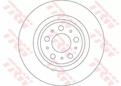 Диск гальмівний (1 шт.) VOLVO XC90 R D=308mm 02-14, TRW (DF4338)