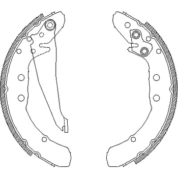 Колодки гальмівні, WOKING (Z439700)