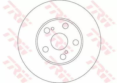 Диск тормозной (1 шт.) Toyota Avensis 03-, TRW (DF4416)