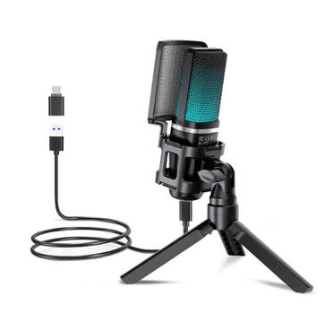Мікрофон Zealsound A68 USB з RGB-підсвічуванням