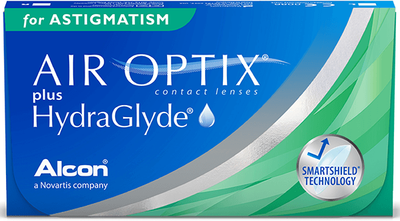 Торические контактные линзы Alcon Air Optix plus HydraGlyde for Astigmatism BC=8.7 DIA=14.5 PWR=+5.75 CYL=-1.75 AXE=70 6 линз