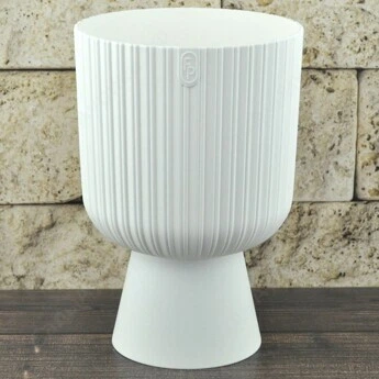Горшок для цветов Form-Plastic Keli Мика Петит 1,7 л 14 см, Цвет Белый