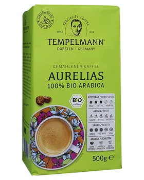 Кава Tempelmann Aurelias 100% біо арабіка мелена 500 г (56525)