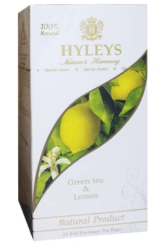 Чай Hyleys зелений з лимоном 25 пакетиків (58353)